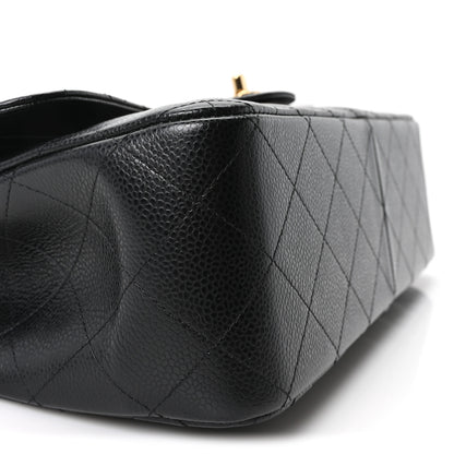 Chanel Caviar Quilted Jumbo Double Flap Black 9 of 10