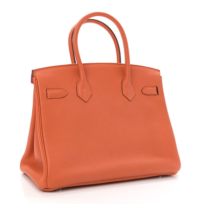 Hermes Togo BIRKIN 30 Orange 3 of 11