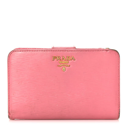 Prada Vitello Move Compact Wallet Geranio 1 of 19