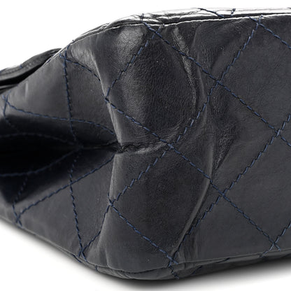 Chanel Aged Calfskin Quilted 2.55 Reissue 227 Flap Navy Blue 9 of 15