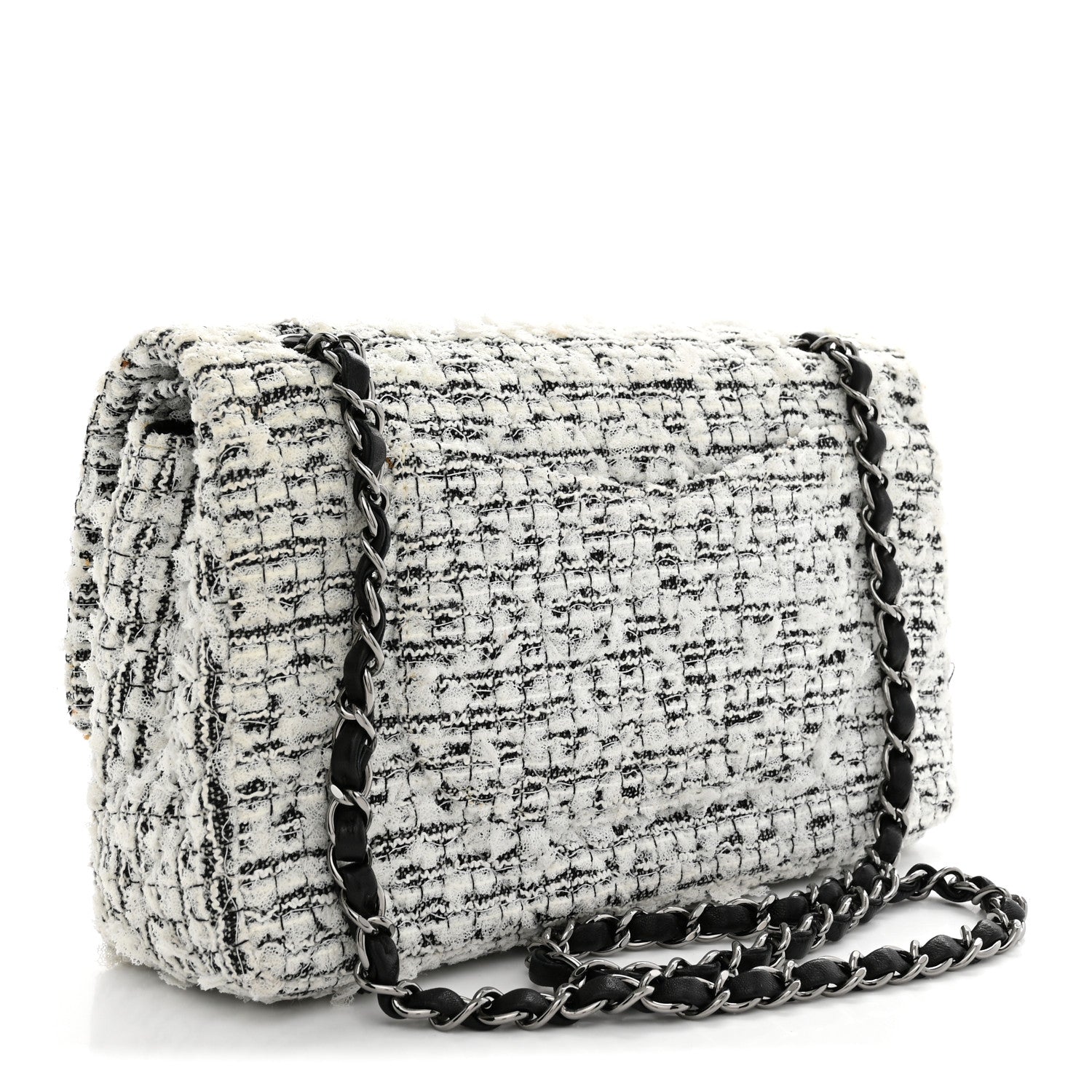 Chanel Tweed Garden Party 2.55 Reissue 225 Flap White Multicolor 3 of 12