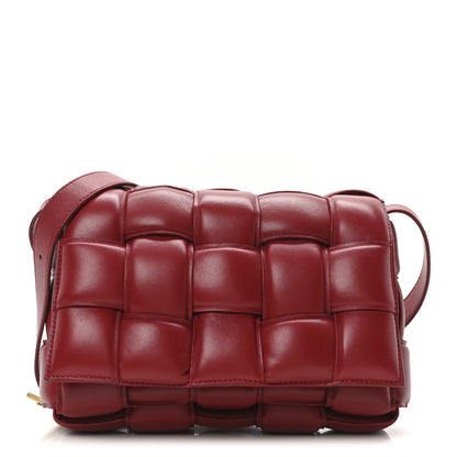 Bottega Veneta Nappa Maxi Intreccio Padded Cassette Crossbody Bag Dark Red 1 of 9