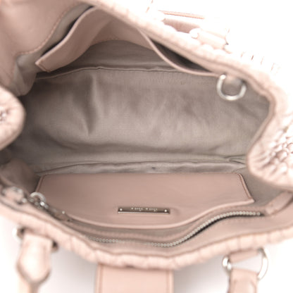 Miu Miu Nappa Matelasse Crystal Top Handle Tote Cammeo 5 of 13