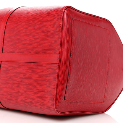 Louis Vuitton Epi Keepall 55 Castillan Red 9 of 9