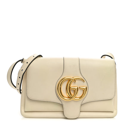 Gucci Calfskin Small Arli Flap Shoulder Bag Mystic White 1 of 12