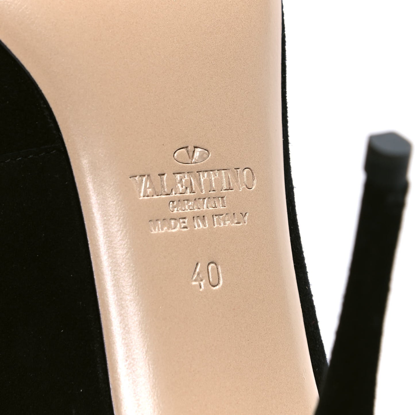 Suede Strap Pumps 40 Black