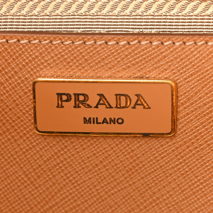 Prada Saffiano Lux Bauletto Caramel 6 of 12