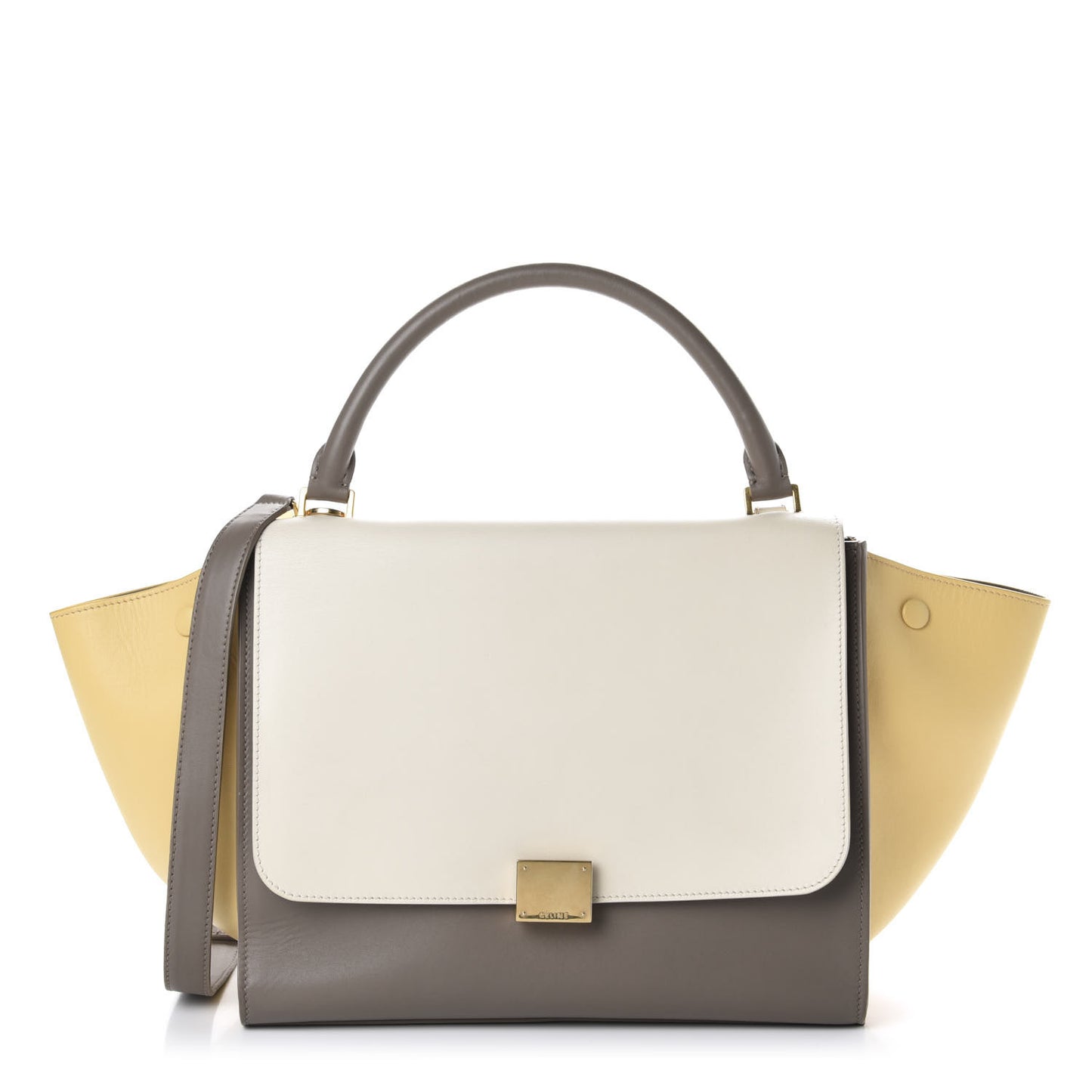 Smooth Calfskin Medium Tri-Color Trapeze Butter