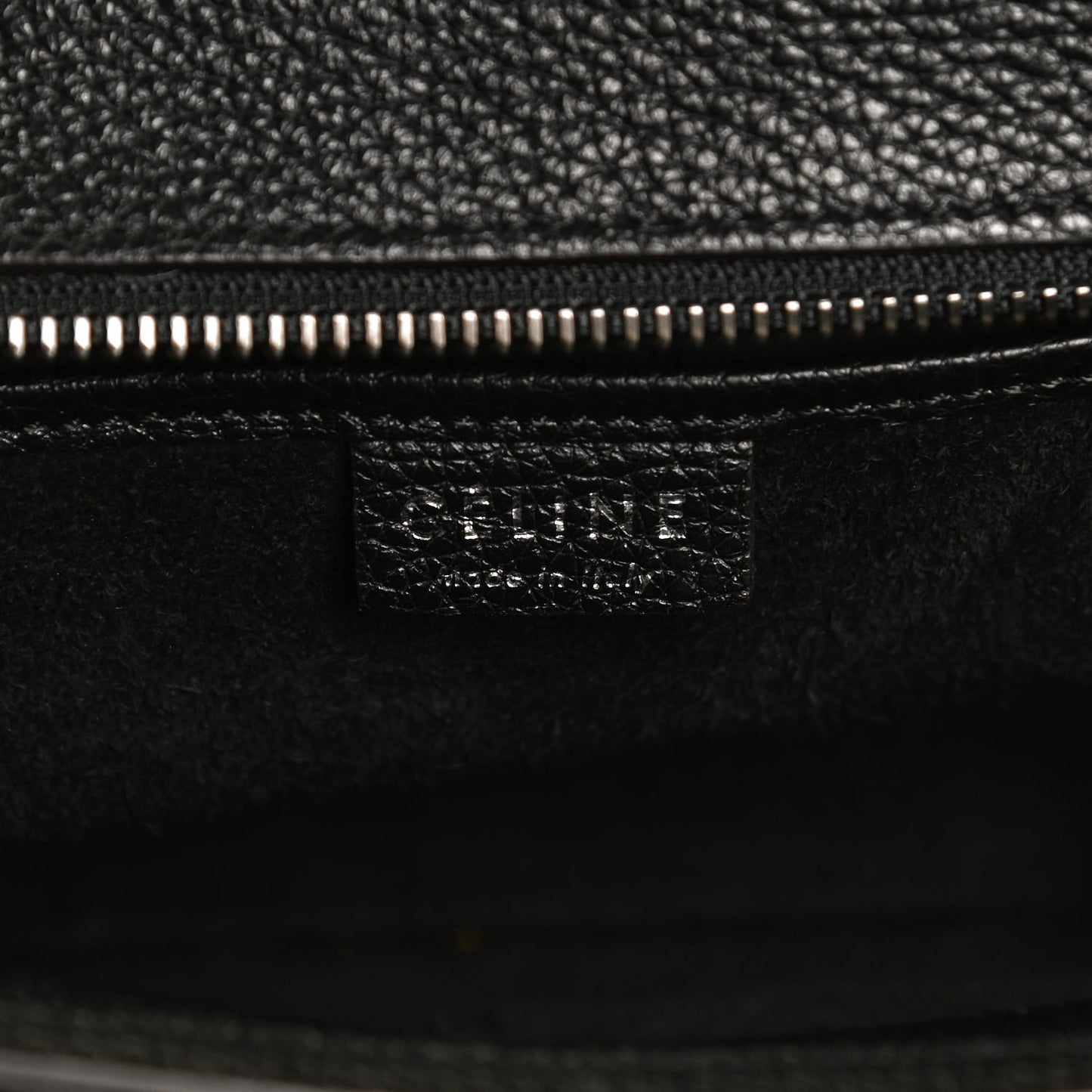 Drummed Calfskin Nano Luggage Black