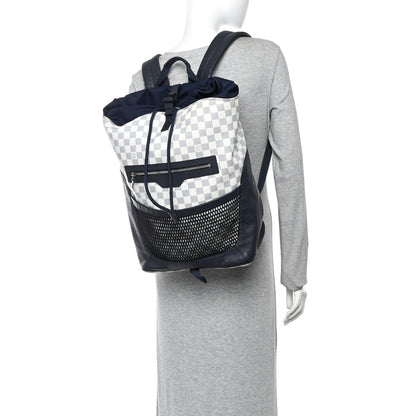 Louis Vuitton Damier Coastline Azur Matchpoint Backpack Black 2 of 9