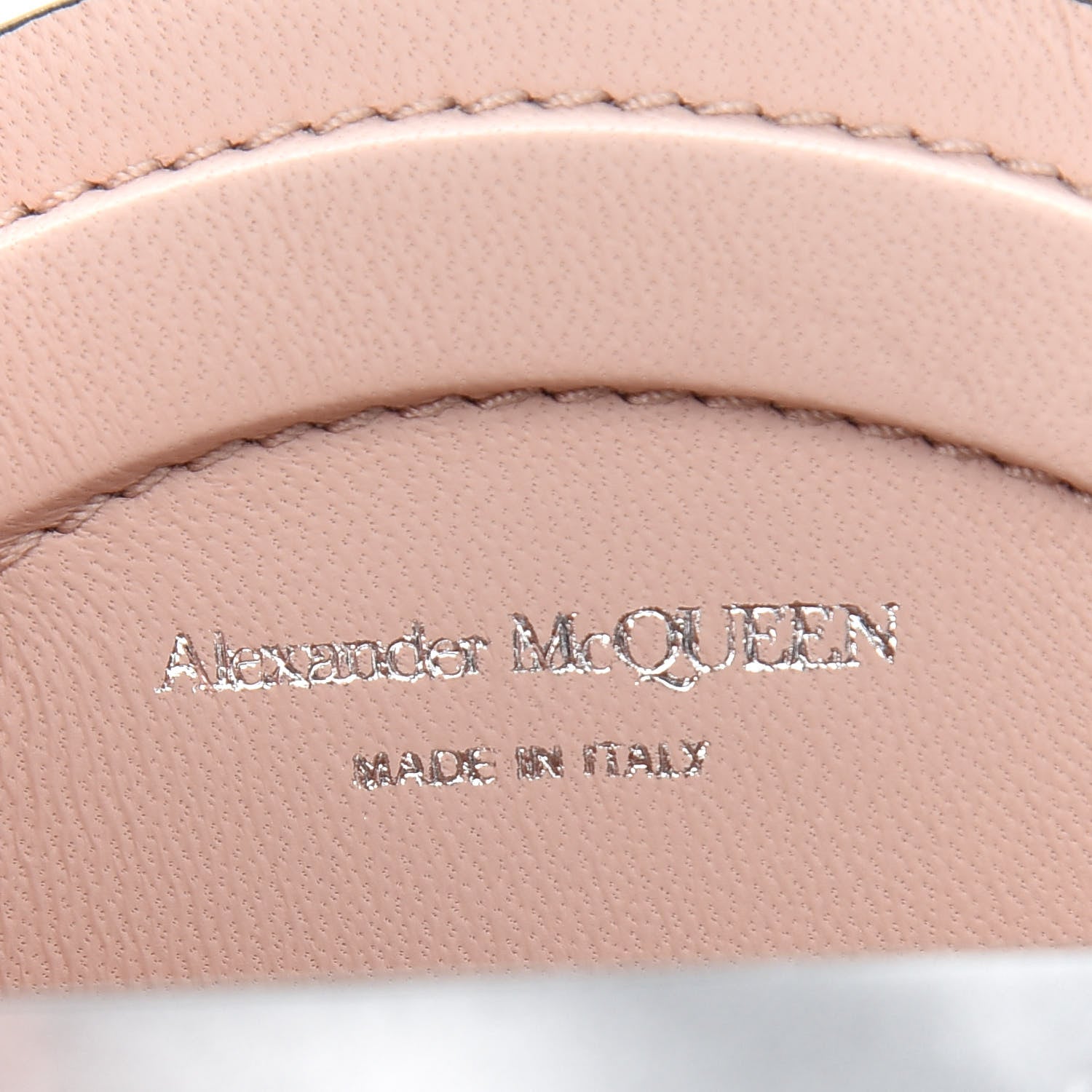 Alexander McQueen Metallic Calfskin The Curve Mini Shoulder Bag Silver 6 of 9