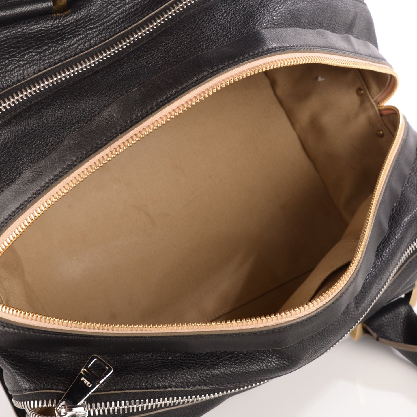 Grained Goatskin Large Dalston Satchel Black