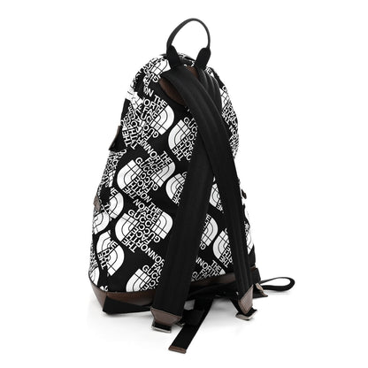 Gucci X THE NORTH FACE Econyl Nylon Medium Backpack Black Ivory New Acero Crop 3 of 11