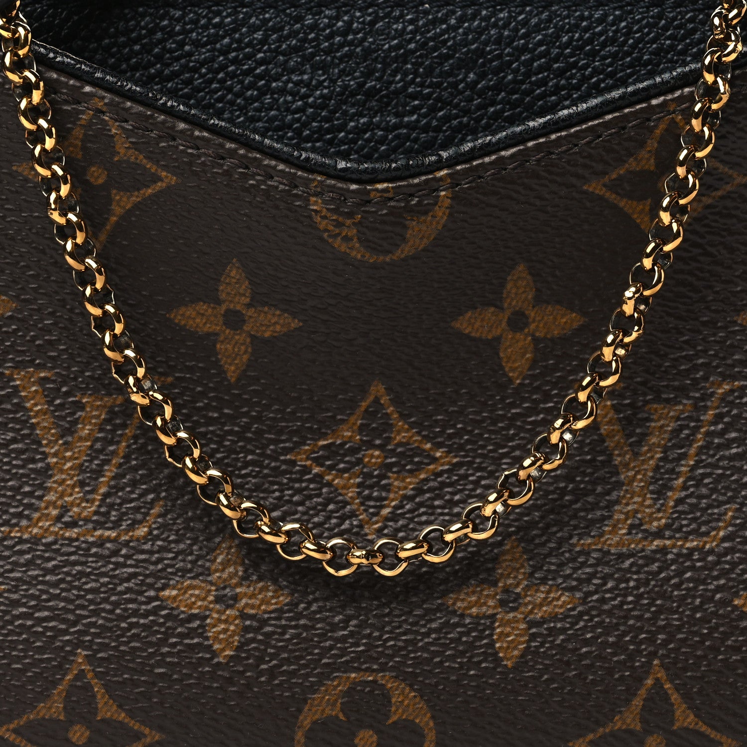 Louis Vuitton Monogram Pallas Clutch Black 8 of 11