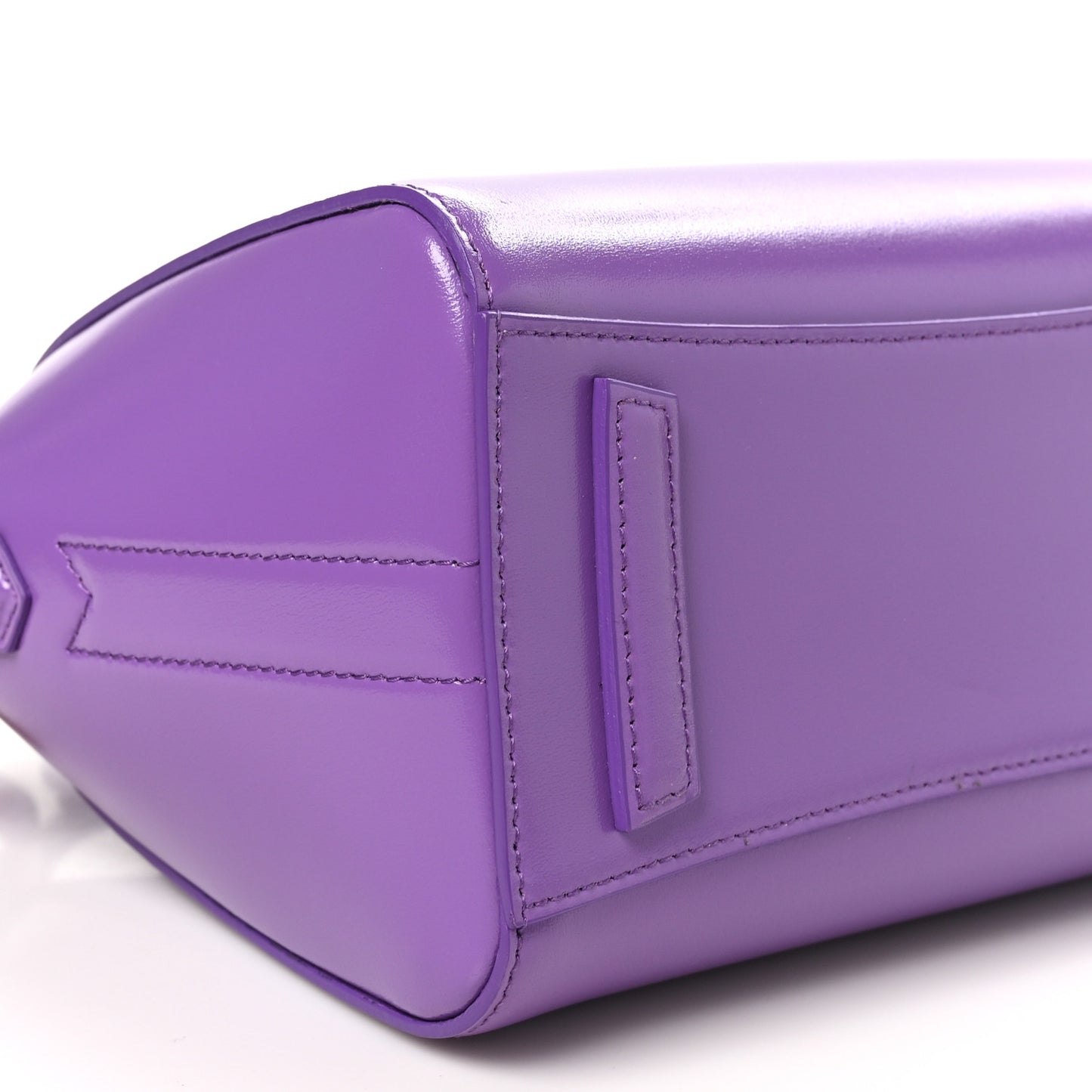 Shiny Lord Calfskin Mini Antigona Ultraviolet