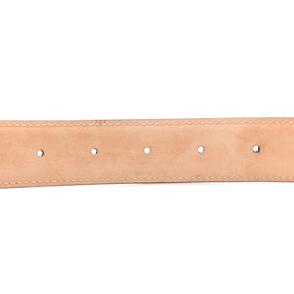 Chanel Calfskin Crocodile Embossed Belt 75 30 Black 4 of 6