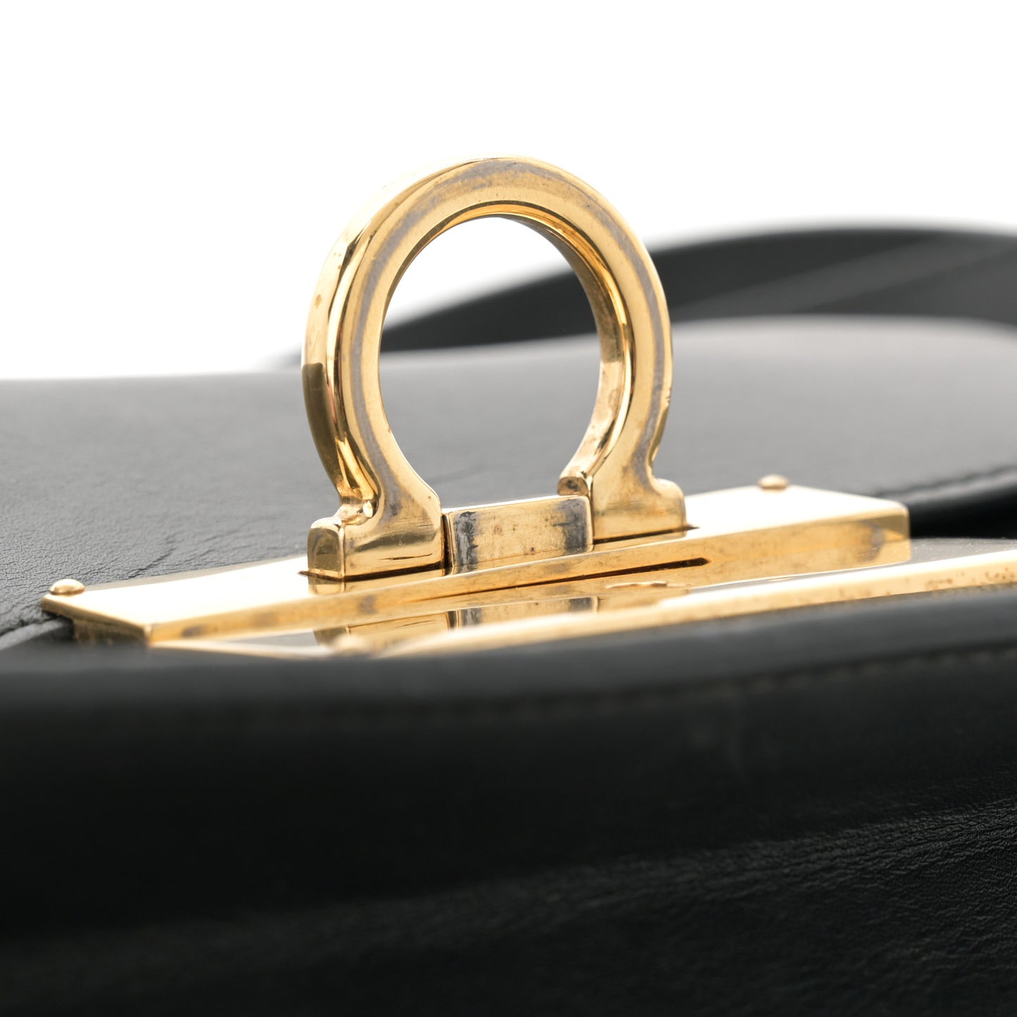 Smooth Calfskin Mini Aileen Gancio Lock Crossbody Black