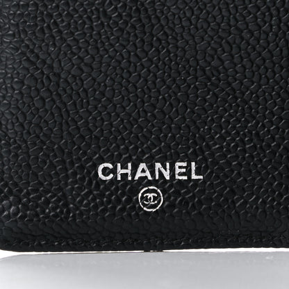 Chanel Caviar Quilted Yen Wallet Black 6 of 13