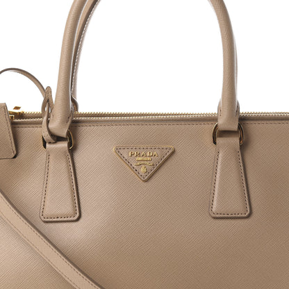 Prada Saffiano Medium Galleria Double Zip Tote Sabbia 10 of 12