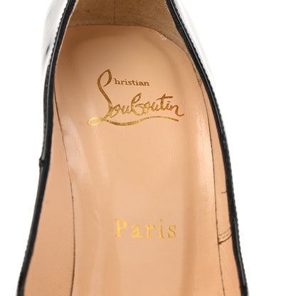 Christian Louboutin Patent Daffodile Peep Toe 160 Pumps 36.5 Black 6 of 7