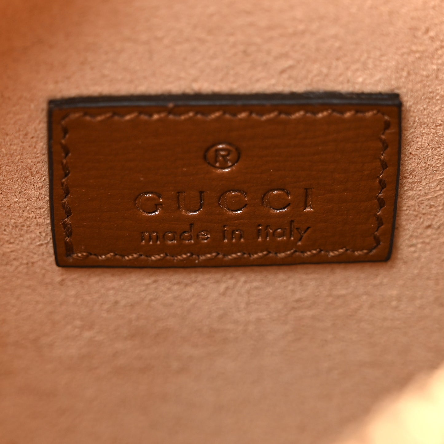 GG Supreme Monogram Azalea Calfskin Mini Retro Interlocking G Shoulder Bag Beige Ebony Brown Sugar