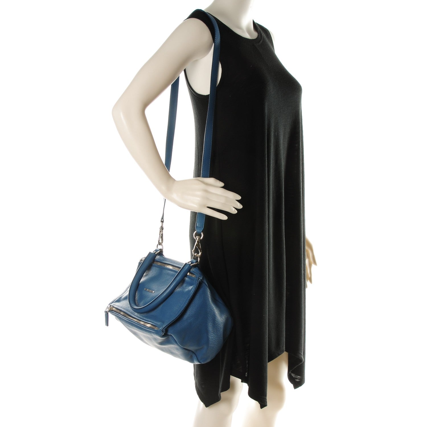 Givenchy Sugar Goatskin Mini Pandora Medium Blue 2 of 7