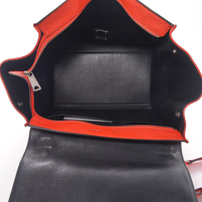 Celine Drummed Calfskin Suede Medium Trapeze Vermillion 6 of 8