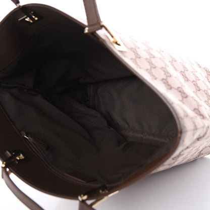 Gucci Monogram Large Bucket Tote Dark Brown 5 of 9