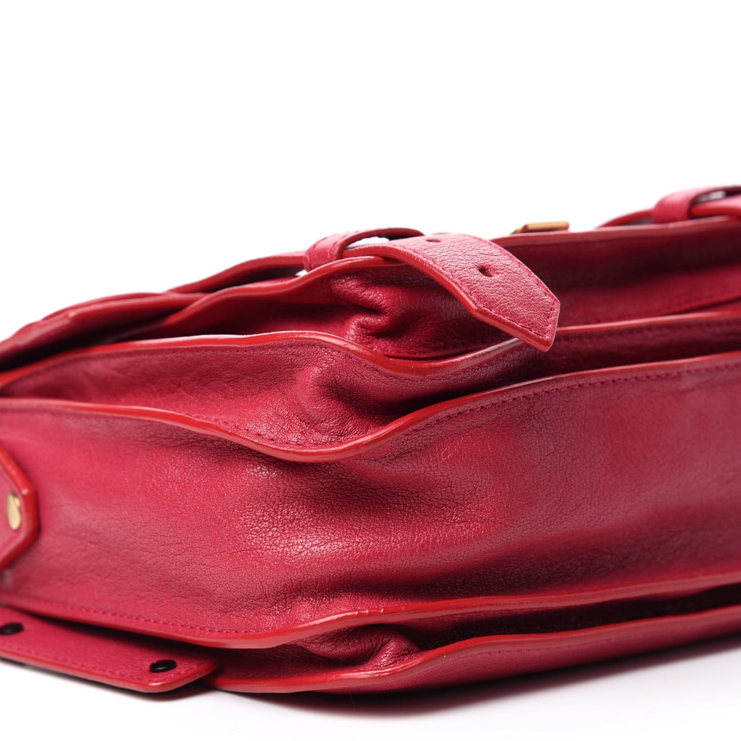 Lambskin PS1 Mini Pouch Messenger Bag Raspberry