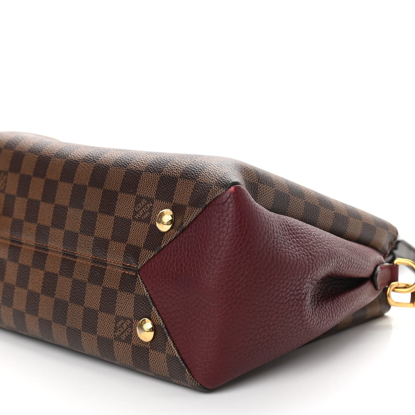 Damier Ebene Cuir Taurillon Brittany Bordeaux