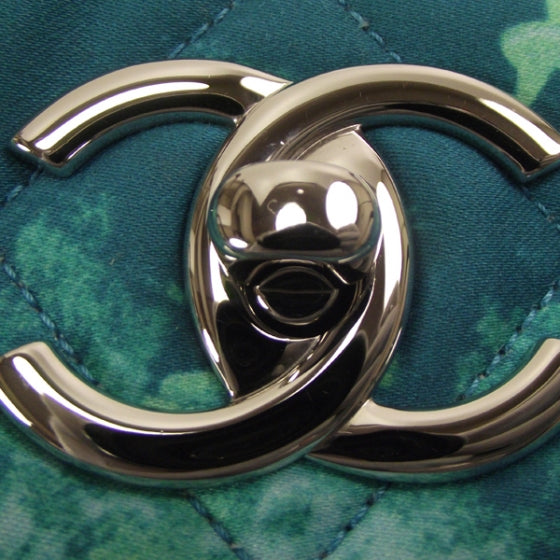 Canvas Quilted Large Watercolor Tote