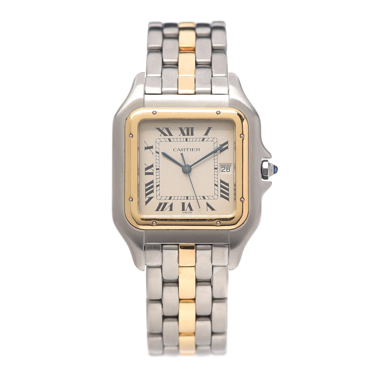 Cartier Stainless Steel 18K Yellow Gold 29mm Panthere Quartz Watch 1 of 5