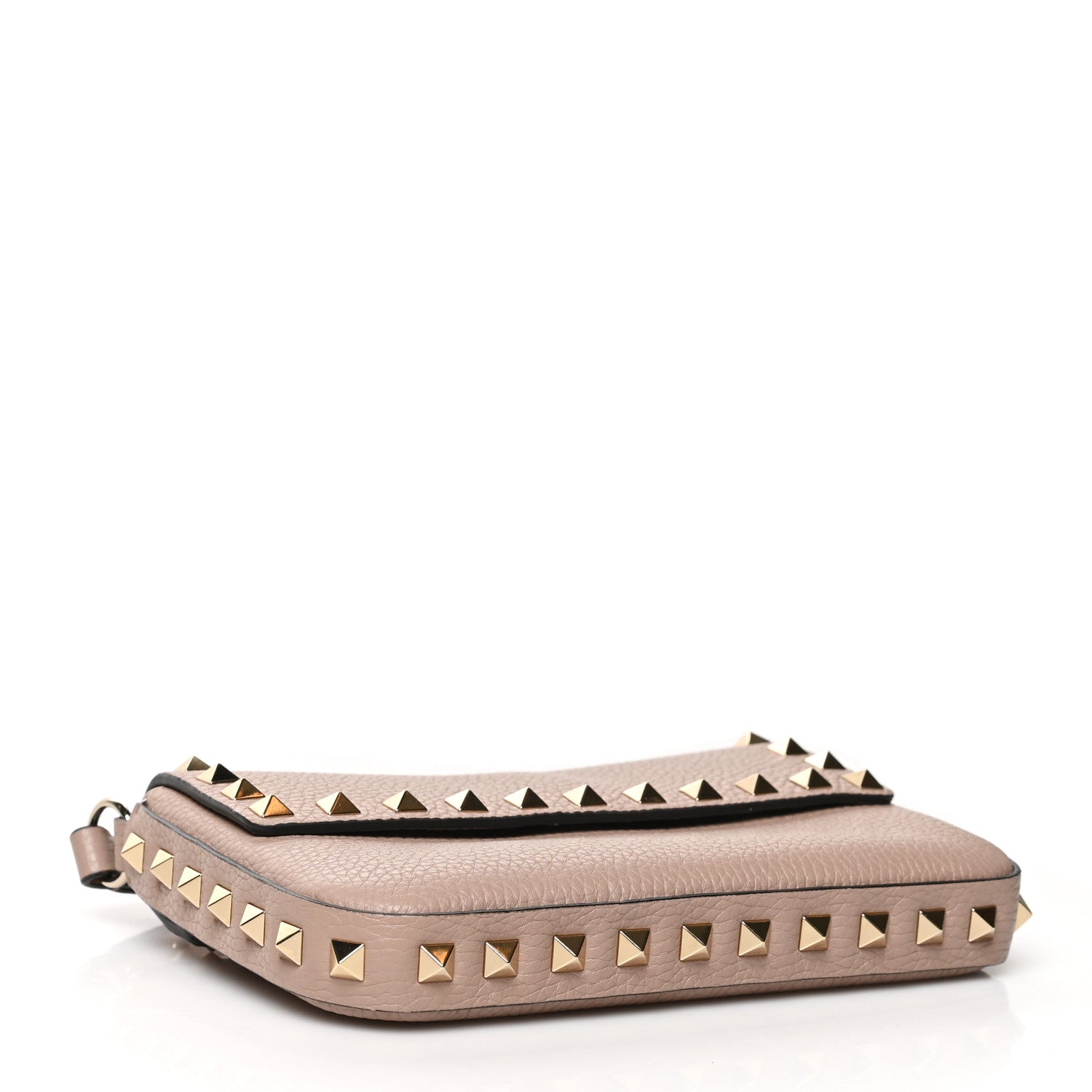 Valentino Garavani Grainy Calfskin Rockstud Crossbody Pouch Poudre 3 of 5