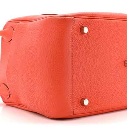 Hermes Taurillon Clemence Lindy 30 Rouge Pivoine 10 of 11