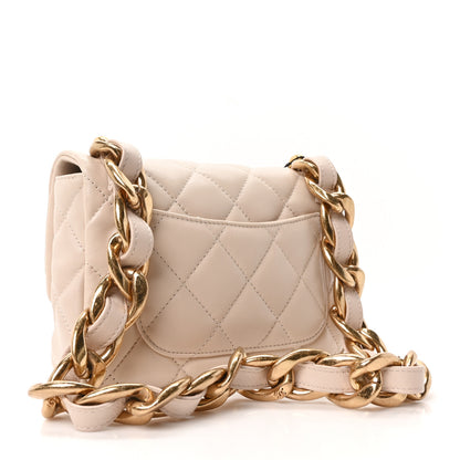 Chanel Lambskin Quilted Small CC Funky Town Flap Beige 3 of 10