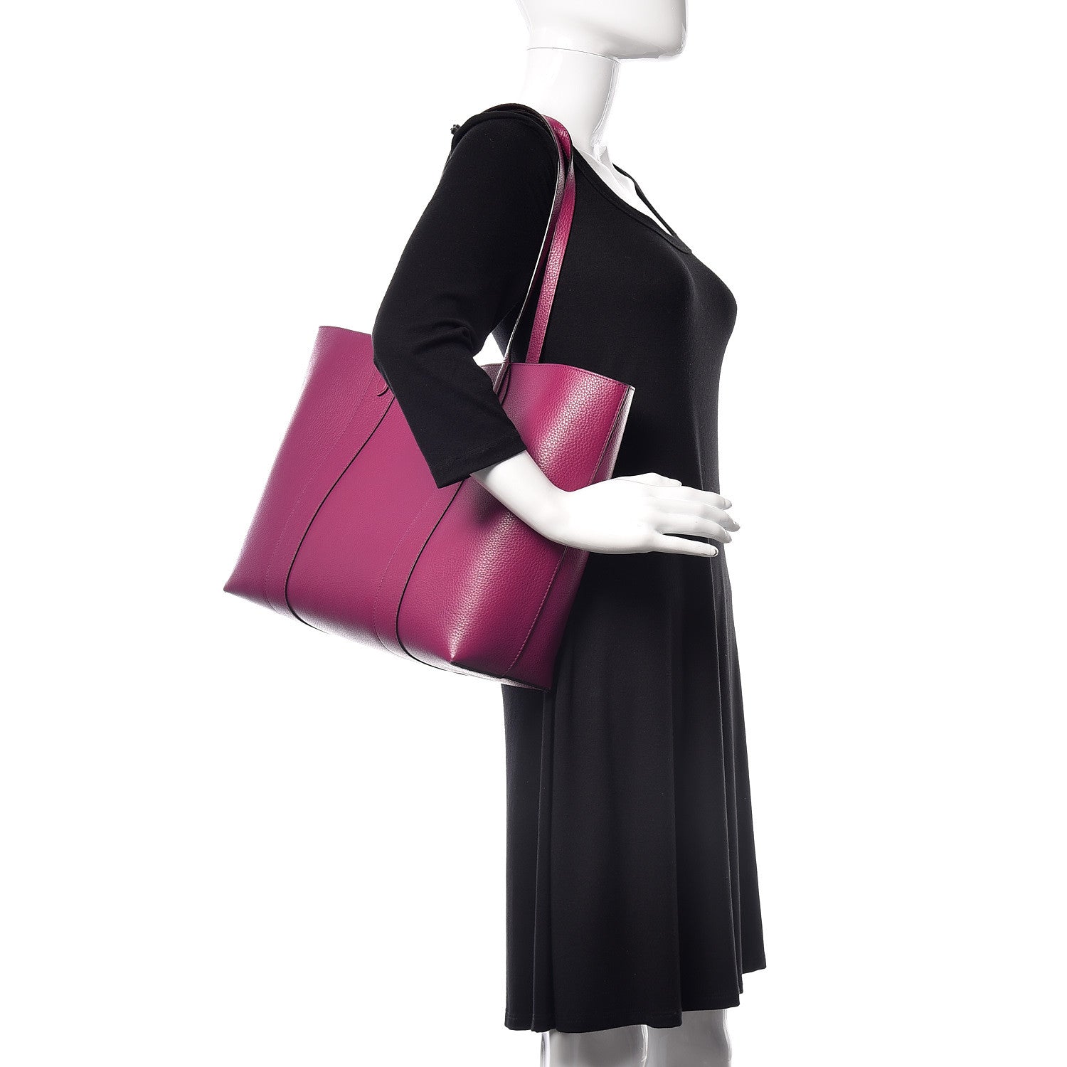 Mulberry Small Classic Grain Bayswater Tote Violet Clay 2 of 9