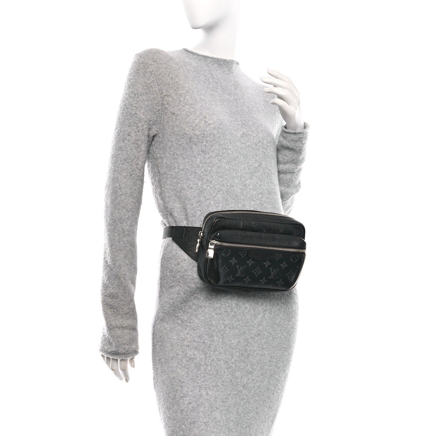 Taiga Monogram Outdoor Bumbag Black