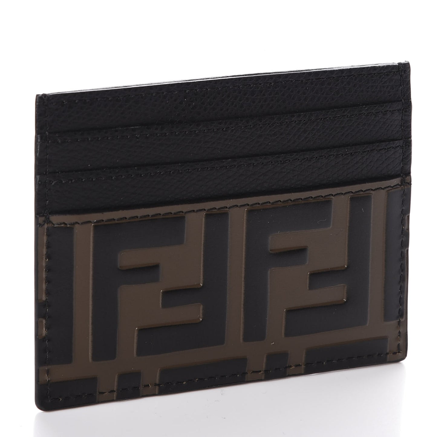 Vitello Cruise Bi-Color FF 1974 Embossed Card Holder Maya Black