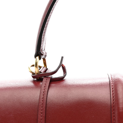 Celine Satinated Calfskin Medium 16 Top Handle Bag Light Burgundy 15 of 16