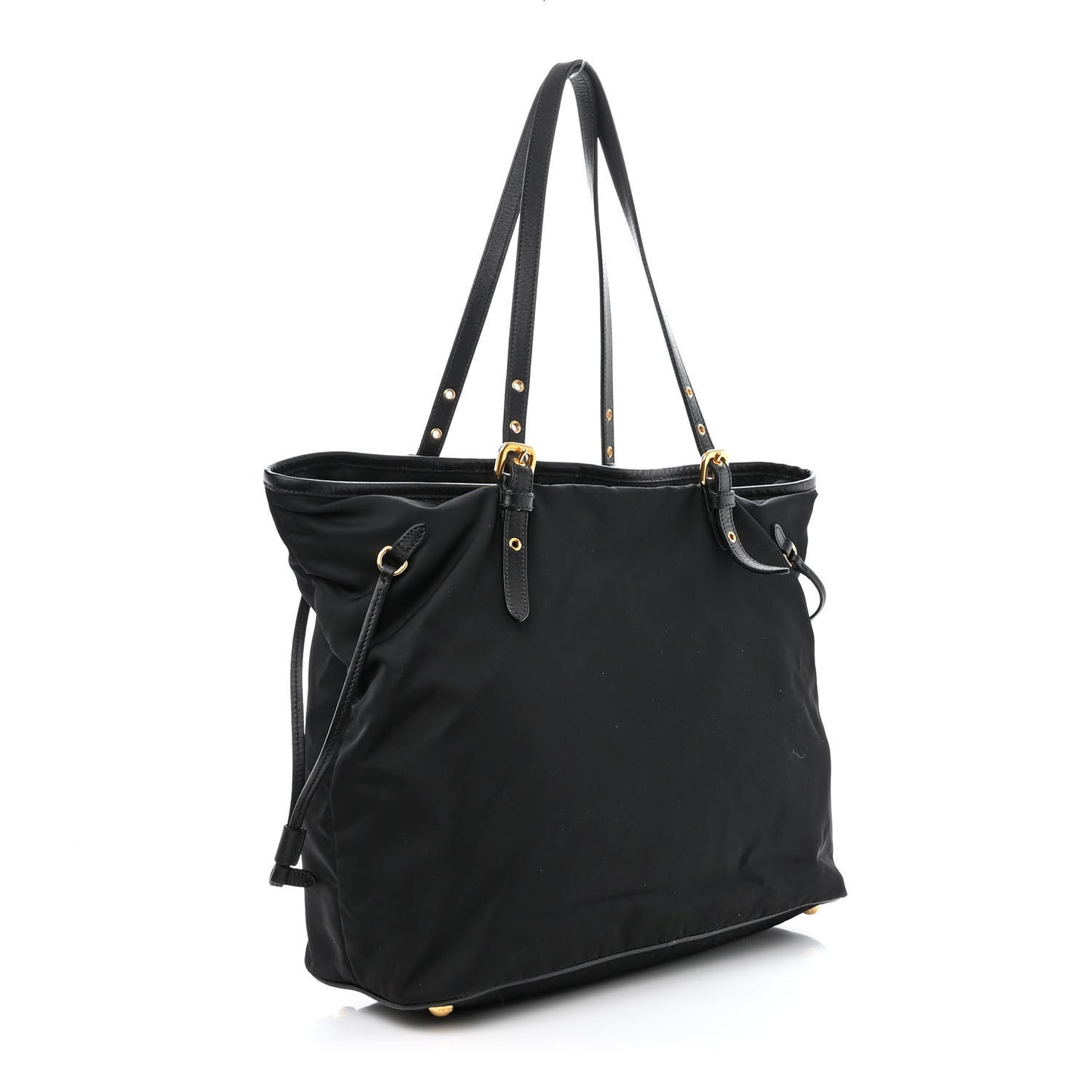 Saffiano Tessuto Nylon Tote Black
