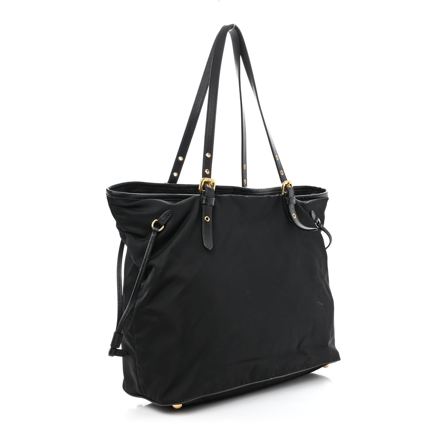 Prada Saffiano Tessuto Nylon Tote Black 3 of 11