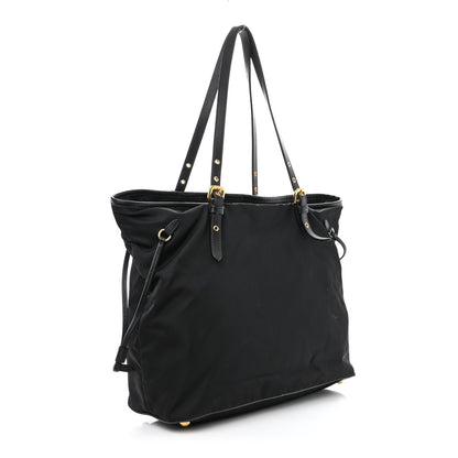 Prada Saffiano Tessuto Nylon Tote Black 3 of 11