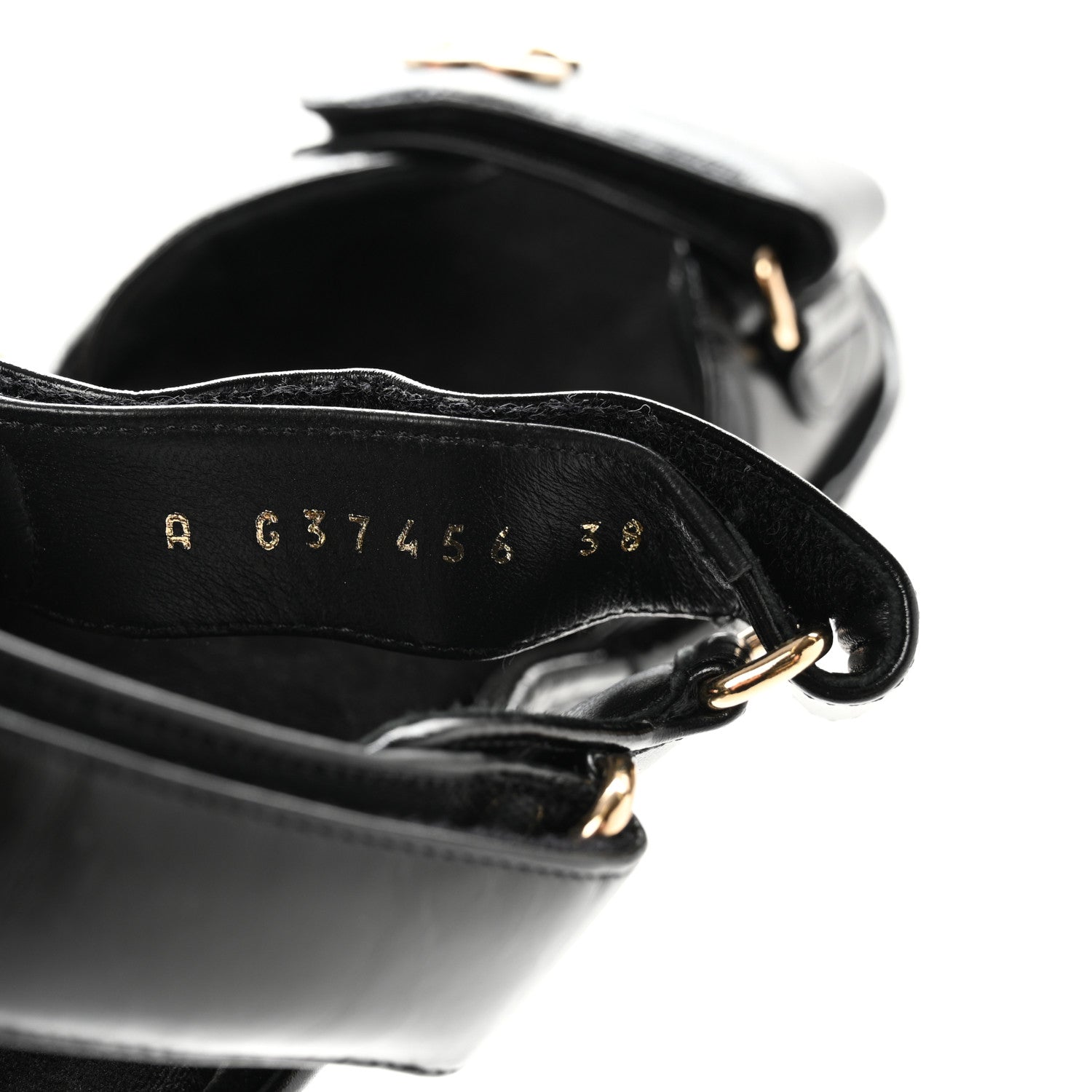 Chanel Shiny Calfskin Logo Platform Sandals 38 Black 8 of 12