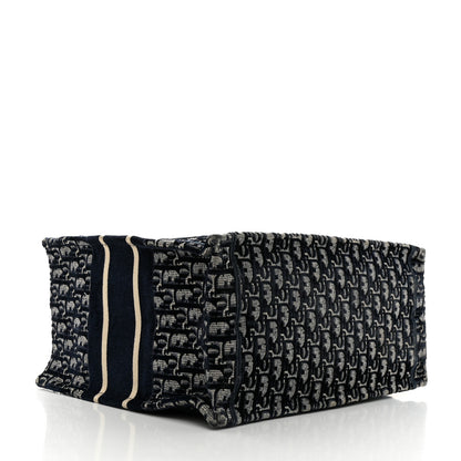 Christian Dior Oblique Velvet Medium Book Tote Blue Multicolor 4 of 10
