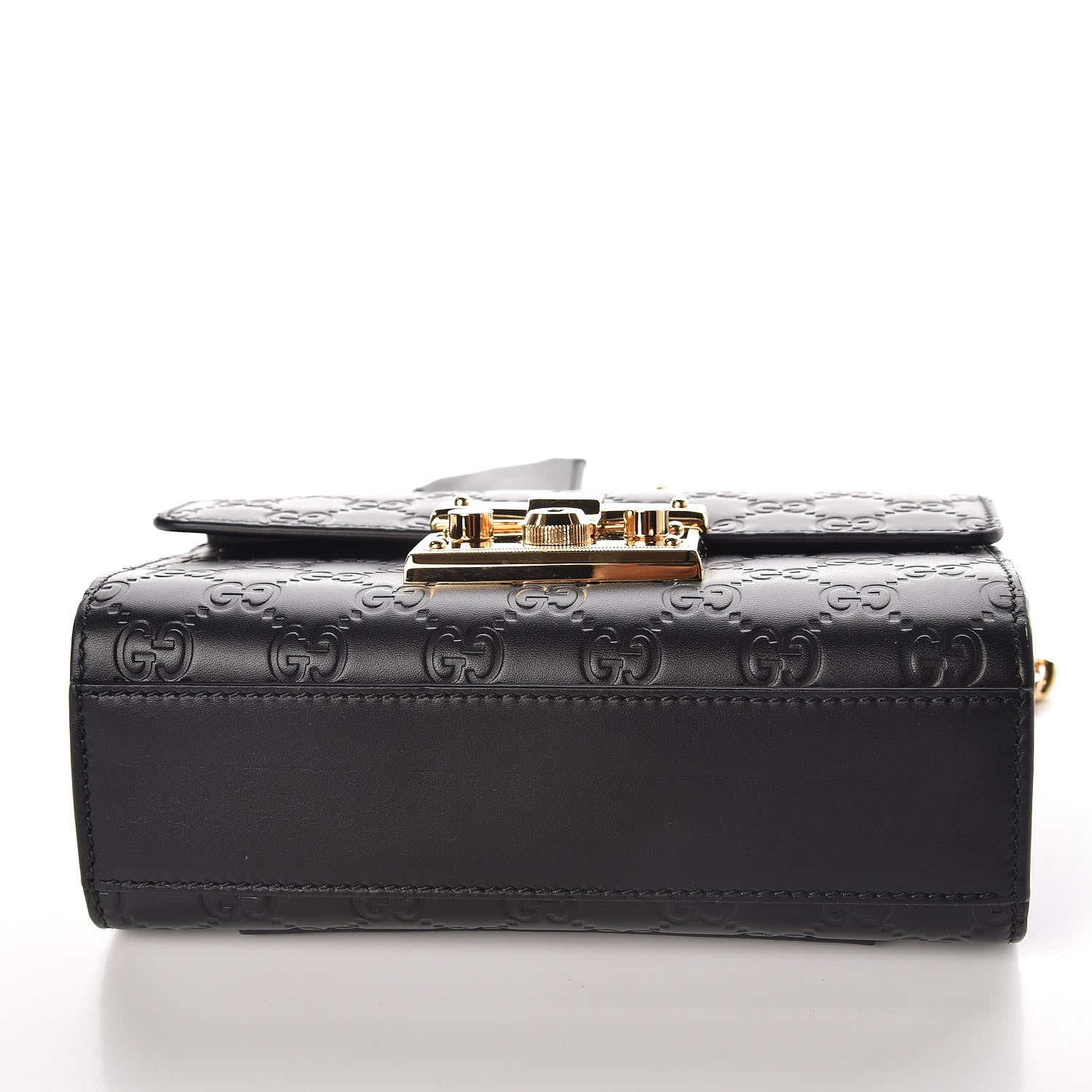 Gucci Guccissima Small Padlock Shoulder Bag Black 10 of 10