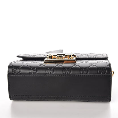 Gucci Guccissima Small Padlock Shoulder Bag Black 10 of 10