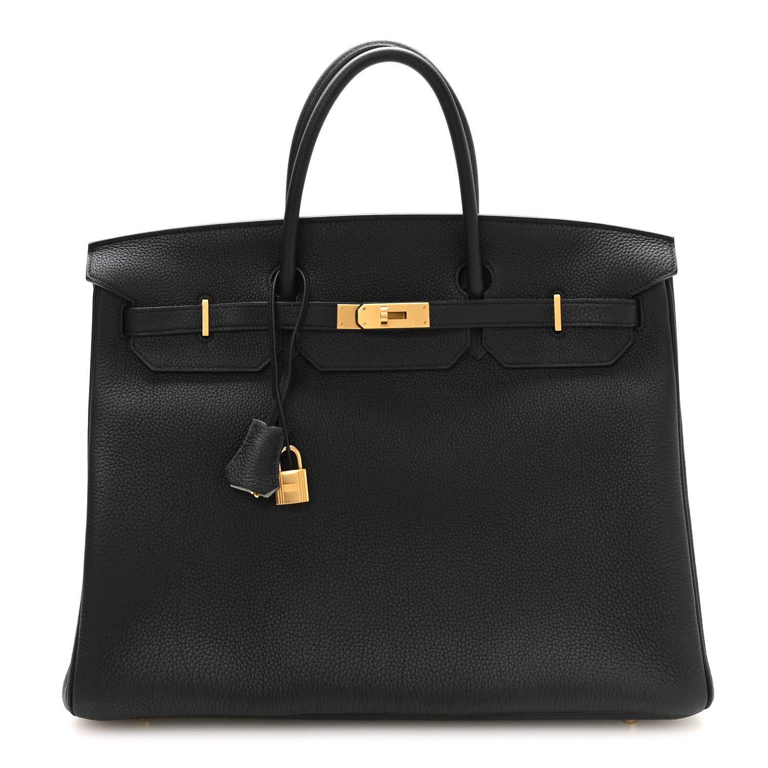 Hermes Togo Horseshoe Birkin 40 Black Gris Perle 1 of 10