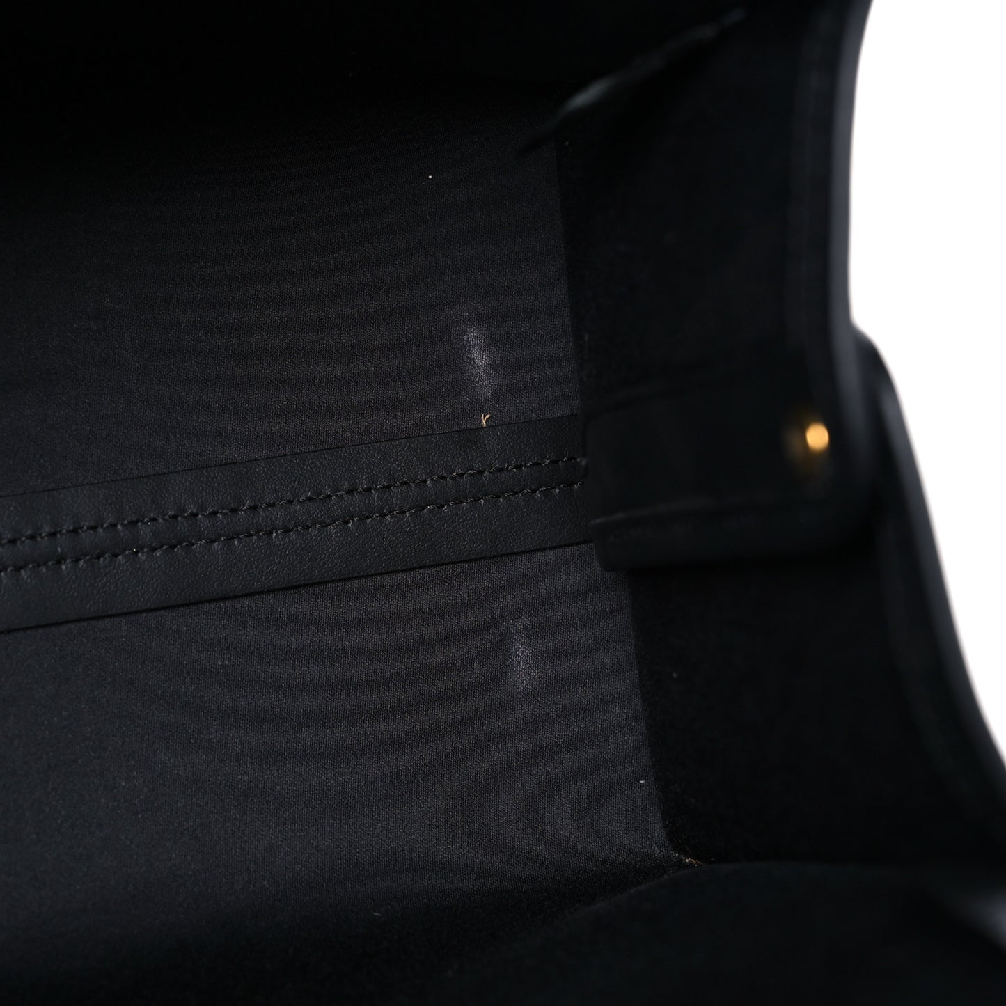 Glazed Fabric Vitello Century FF 1974 Stamp Patch Mini Peekaboo Defender Cover Mogano Panna Black