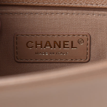 Chanel Caviar Quilted Small Boy Flap Brown 6 of 9