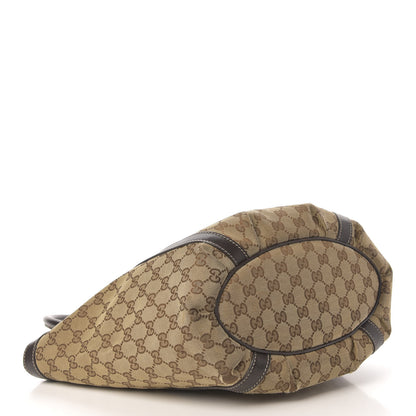 Gucci Monogram Medium D Gold Hobo Dark Brown 4 of 9